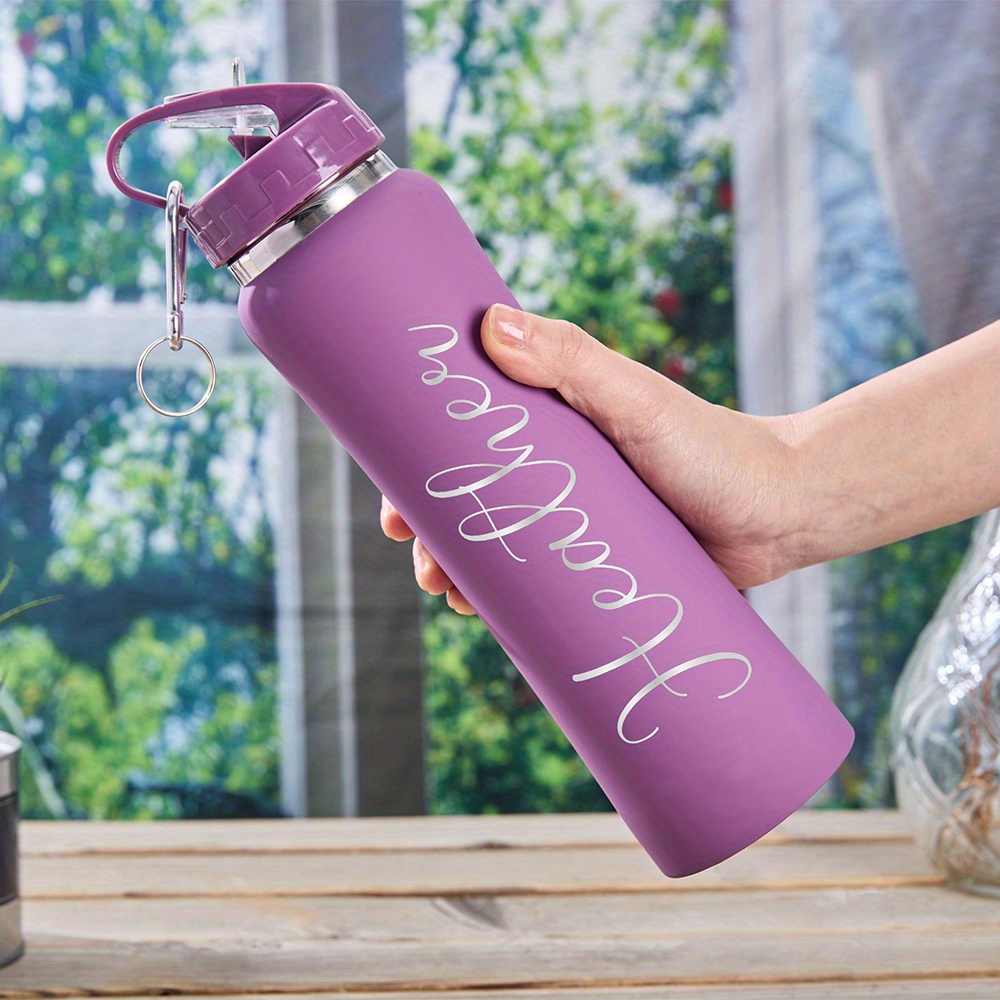 Commuting By Bike - Bouteille d'eau en acier inoxydable personnalisable