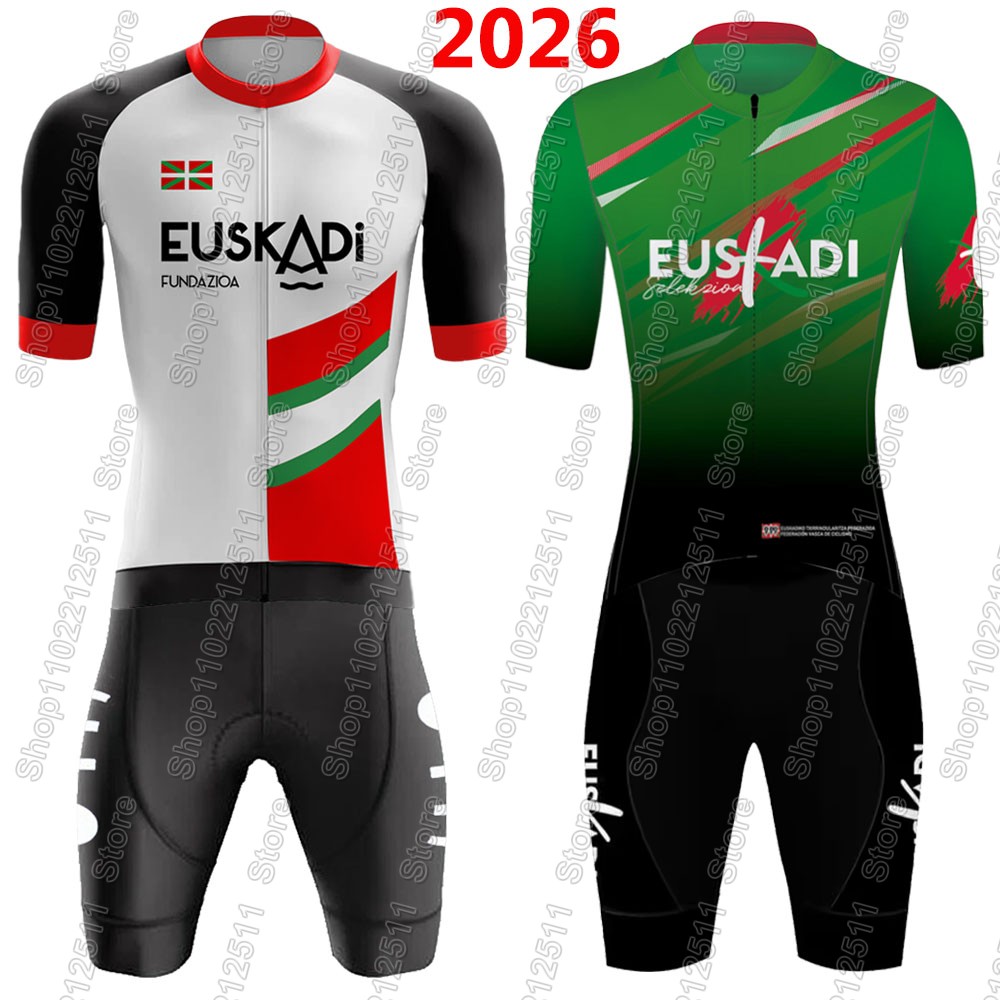 Cycling Commute Shorts - Ensemble Maillot et Cuissard Cycliste Euskadi