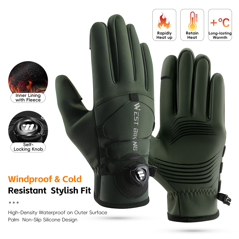 Winter Cycling Commute - Gants de vélo d'hiver magnétiques à
